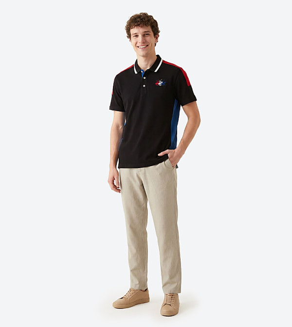 Beverly Hills Polo Club  T-Shirts - BLACK Polo T-shirts