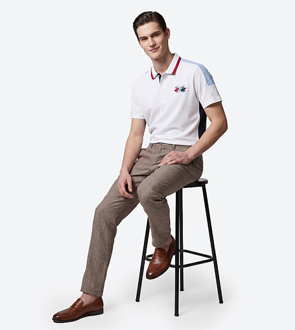Beverly Hills Polo Club  T-Shirts - White Polo T-shirts