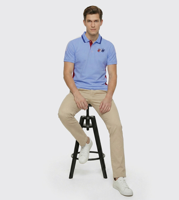 Beverly Hills Polo Club  Polo T-Shirts - Blue Polo T-shirts