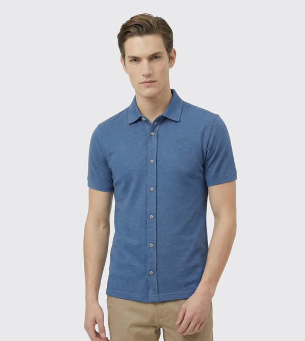 Beverly Hills Polo Club Beverly Hills Polo Club - Blue Short Sleeves