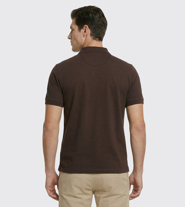 Beverly Hills Polo Club  Clothing - Brown Polo T-shirts