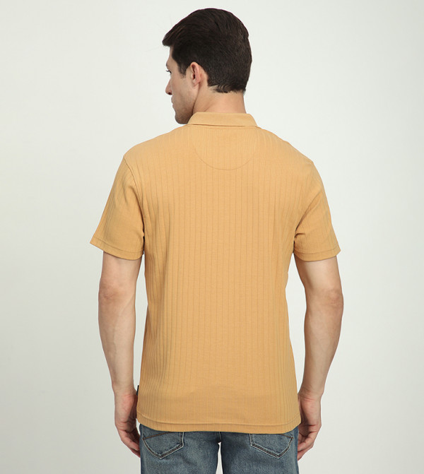 Beverly Hills Polo Club striped-society-m - Khaki Polo T-shirts