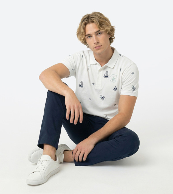 Beverly Hills Polo Club Beverly Hills Polo Club - White Polo T-shirts