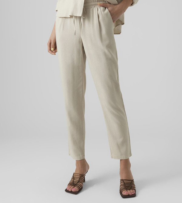 Vero Moda VERO MODA - Beige Casual Pants