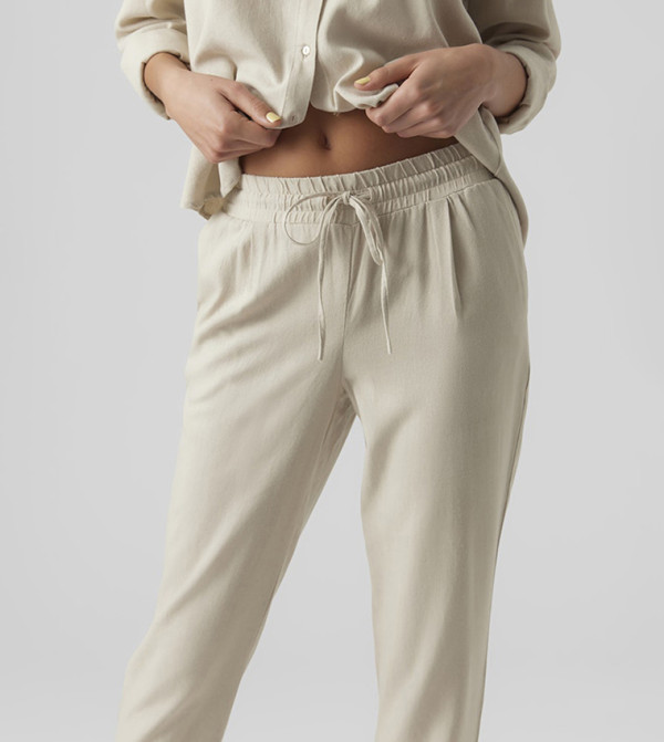 Vero Moda VERO MODA - Beige Casual Pants