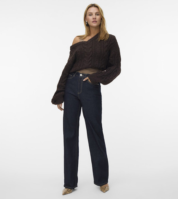 Vero Moda VERO MODA - Navy Wide Leg Jeans