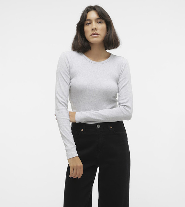 Vero Moda VERO MODA - Grey Casual Tops