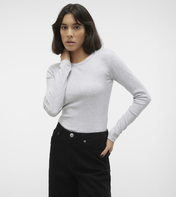 Vero Moda VERO MODA - Grey Casual Tops