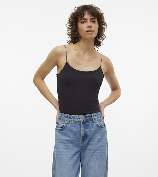 Vero Moda VERO MODA - BLACK Wide Leg Jeans