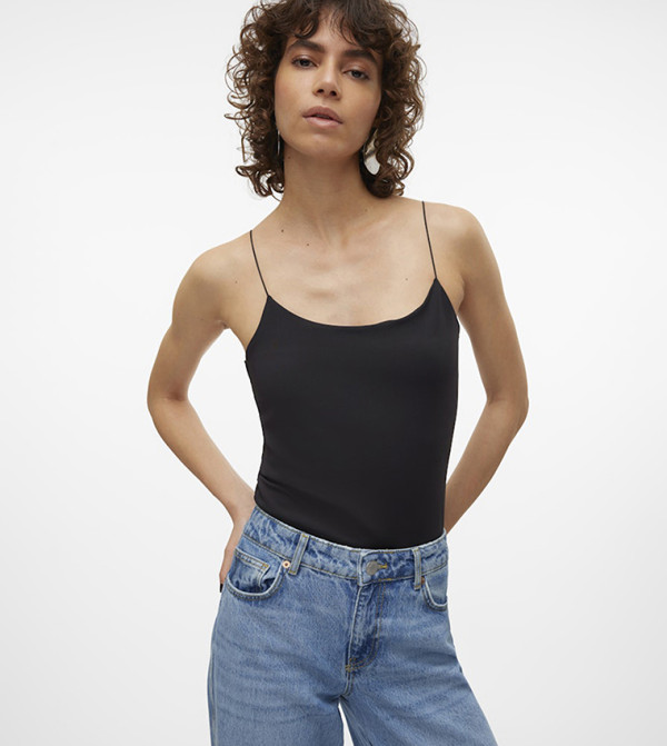 Vero Moda VERO MODA - BLACK Wide Leg Jeans