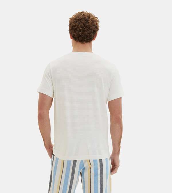 Tom Tailor Tom Tailor - Off White Casual T-Shirts