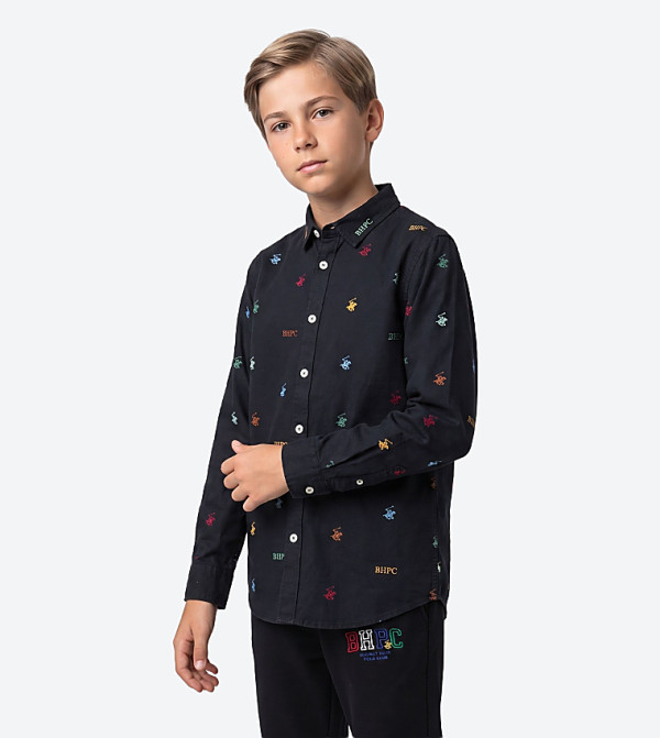 Beverly Hills Polo Club  preppy-layers - NAVY BLUE Shirts