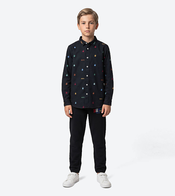 Beverly Hills Polo Club  preppy-layers - NAVY BLUE Shirts