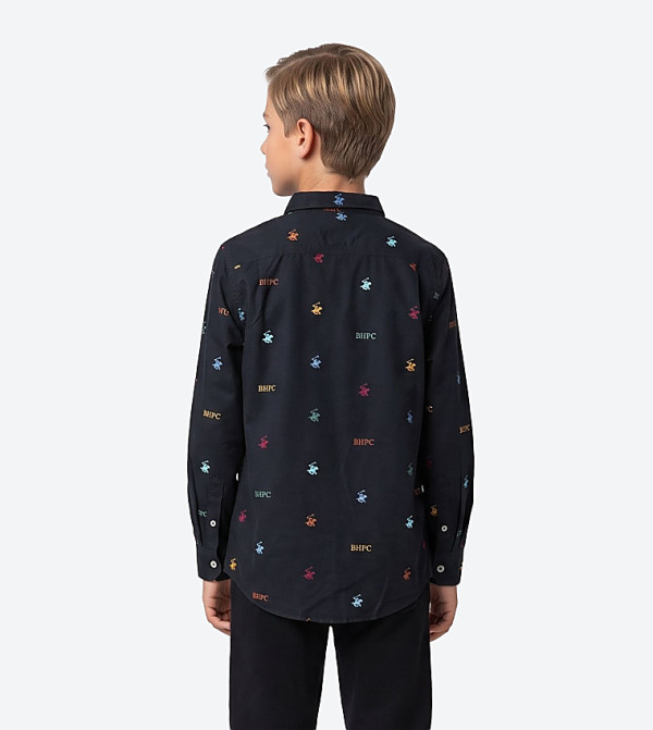 Beverly Hills Polo Club  preppy-layers - NAVY BLUE Shirts