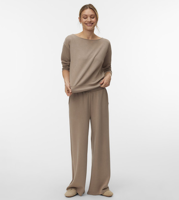 فيرو مودا فيرو مودا - رمادي داكن Wide Leg Jeans