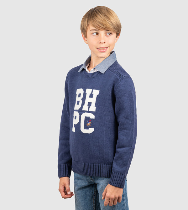 Beverly Hills Polo Club  Winterwear & Outerwear - Navy Sweaters & Cardigans