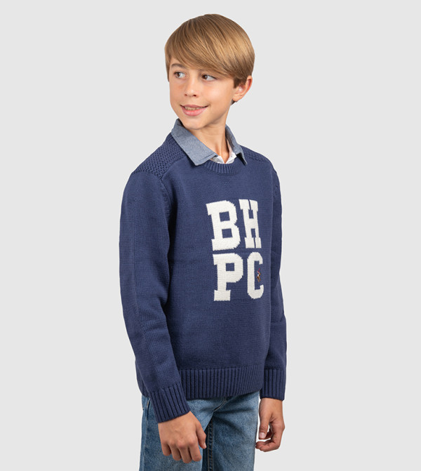 Beverly Hills Polo Club  Winterwear & Outerwear - Navy Sweaters & Cardigans