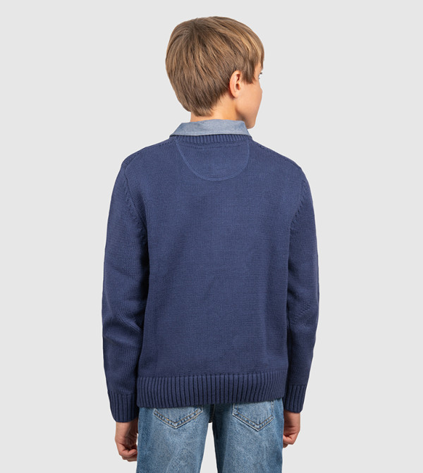 Beverly Hills Polo Club  Winterwear & Outerwear - Navy Sweaters & Cardigans