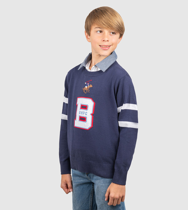 Beverly Hills Polo Club  Winterwear & Outerwear - Navy Sweaters & Cardigans