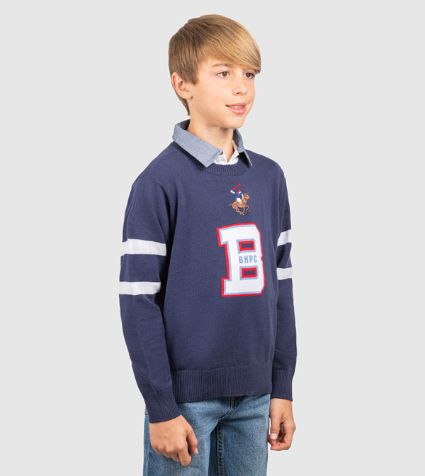 Beverly Hills Polo Club  Winterwear & Outerwear - Navy Sweaters & Cardigans