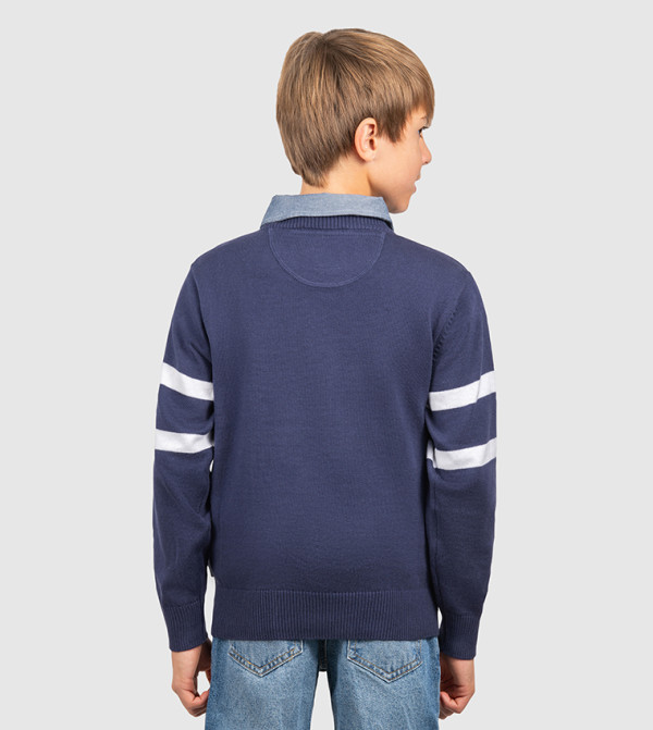 Beverly Hills Polo Club  Winterwear & Outerwear - Navy Sweaters & Cardigans
