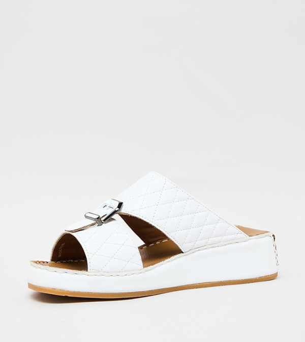 Steve Madden  Flat Sandals - White Flat Sandals