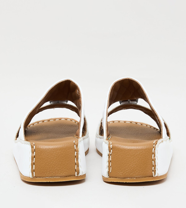 Steve Madden  Flat Sandals - White Flat Sandals