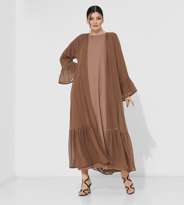 Rosette Abaya Rosette Abaya - Brown Abayas