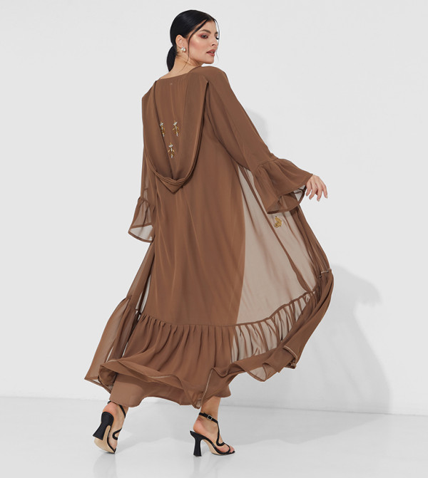 Rosette Abaya Rosette Abaya - Brown Abayas