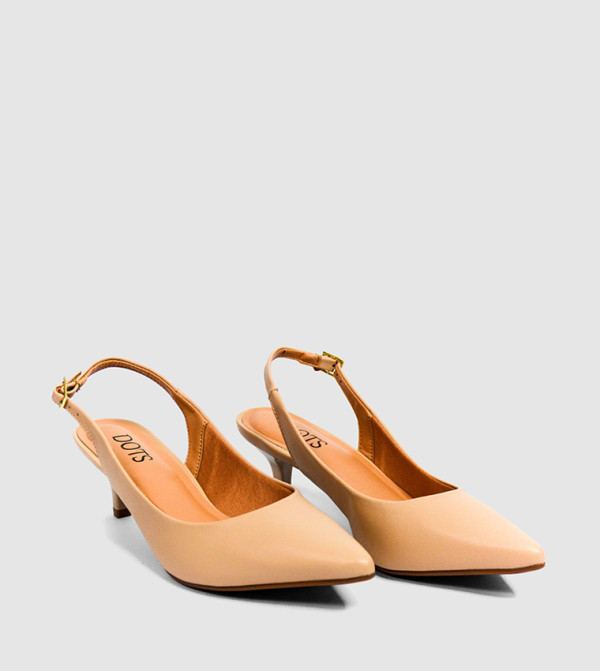 Dots Dots - Beige Heeled Sandals