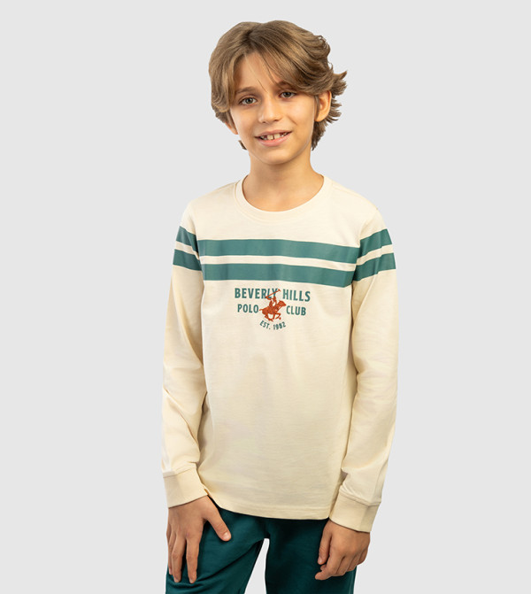 Beverly Hills Polo Club  swim-sun-and-water-play - Beige T-shirts