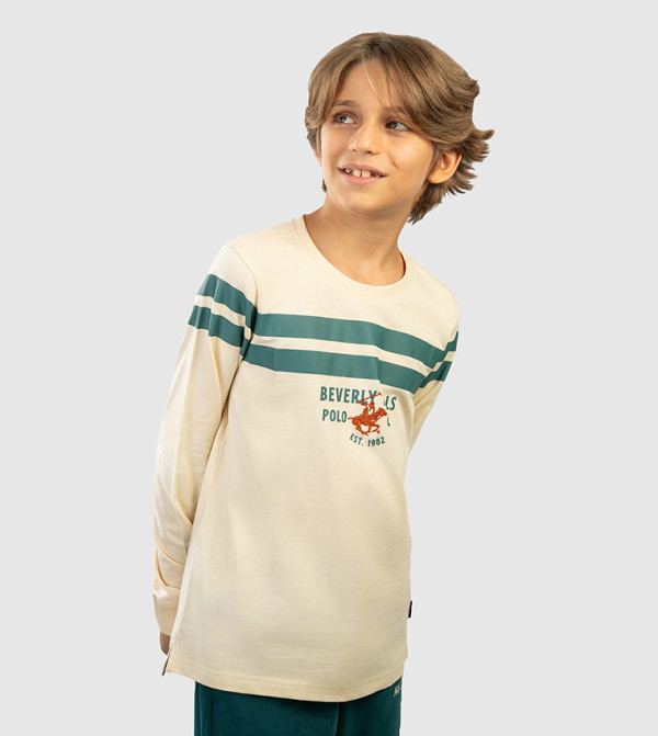 Beverly Hills Polo Club  swim-sun-and-water-play - Beige T-shirts