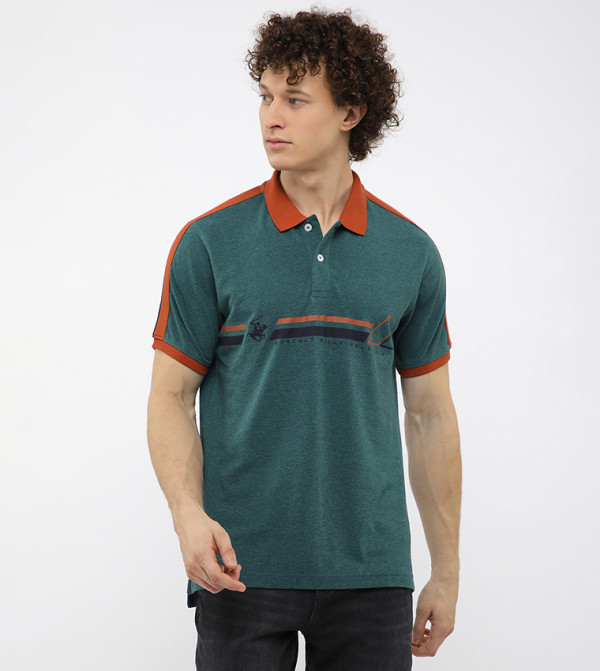 Beverly Hills Polo Club Beverly Hills Polo Club - Green Polo T-shirts