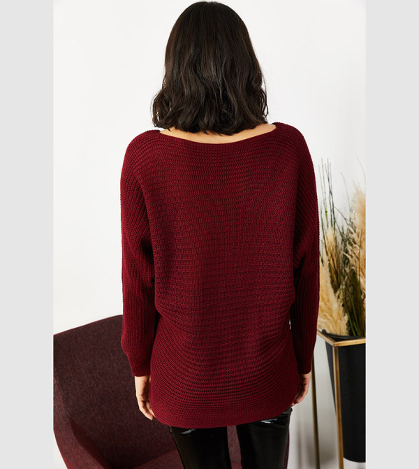 Olalook Olalook - Burgundy Sweaters