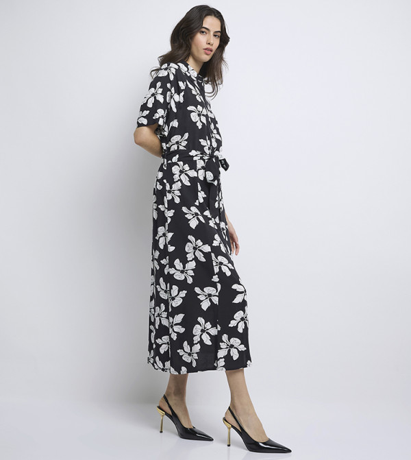 Anne Klein  Shirt & T-Shirt Dresses - Black Shirt & T-Shirt Dresses
