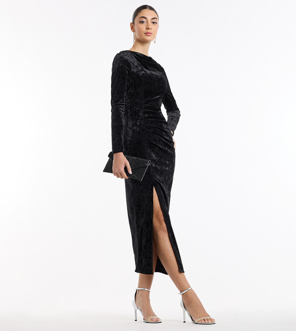 BCBG Clothing - Black Midi Dresses