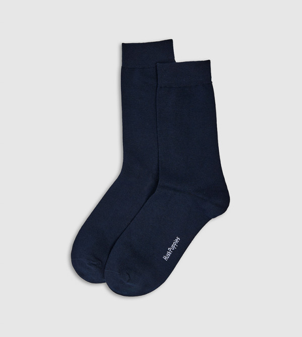 هاش بابيز  جوارب لنصف الساق  - كحلي Calf Length Socks