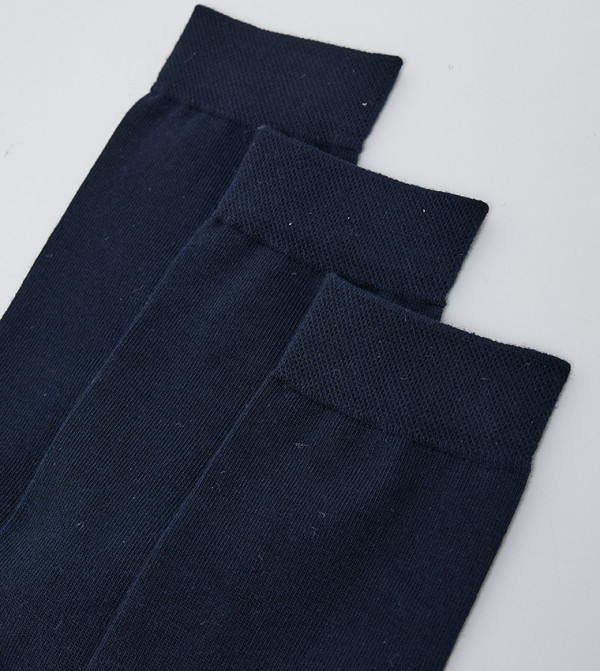 هاش بابيز  جوارب لنصف الساق  - كحلي Calf Length Socks