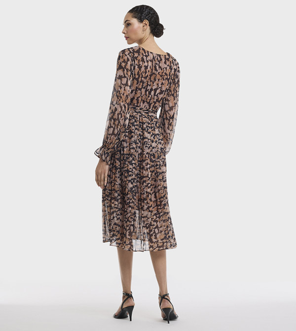 BCBG  Clothing - Brown Midi Dresses
