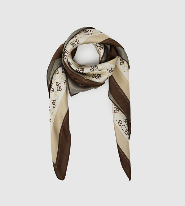 بي سي بي جي  أوشحة - بيج Woven Scarves