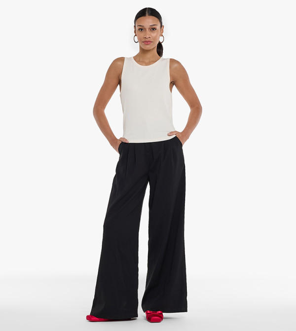 BCBG  Clothing - White Sleeveless Tops
