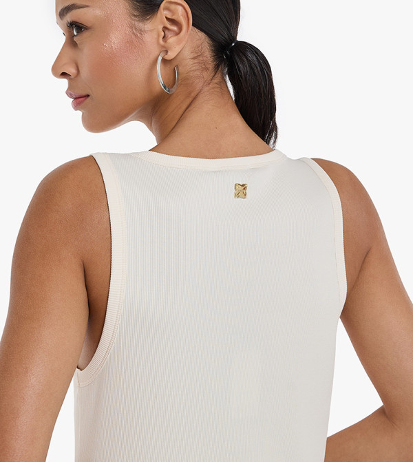 BCBG Clothing - White Sleeveless Tops