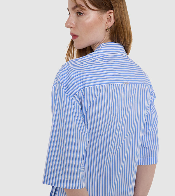 BCBG  Dresses - Blue Shirt & T-Shirt Dresses