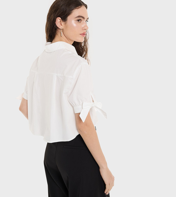 بي سي بي جي بلوزات - أبيض قمصان