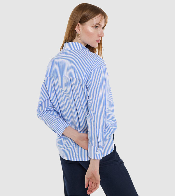 بي سي بي جي  summer-tailoring - أزرق قمصان