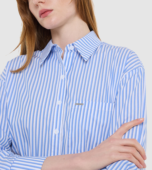 بي سي بي جي  summer-tailoring - أزرق قمصان