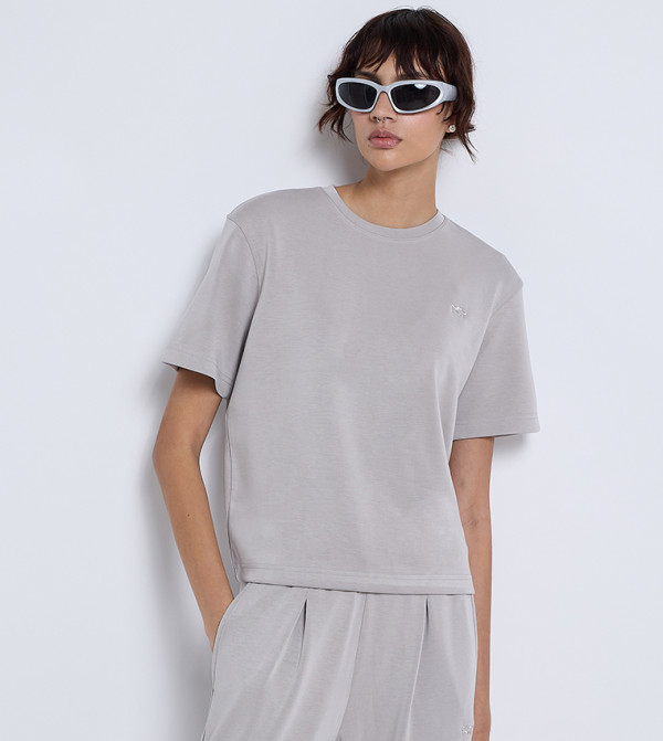 F5 F5 - رمادي Short Sleeve T-Shirts
