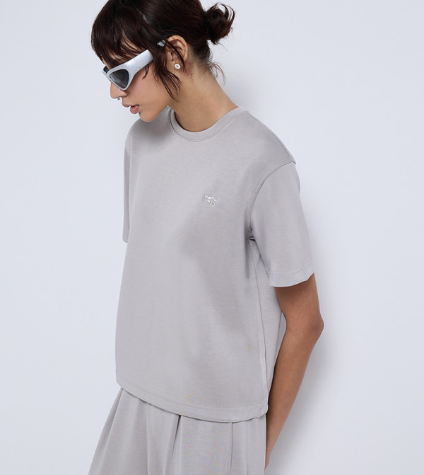F5 F5 - رمادي Short Sleeve T-Shirts