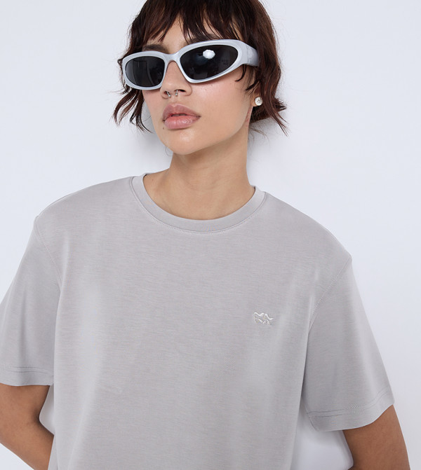 F5 F5 - رمادي Short Sleeve T-Shirts