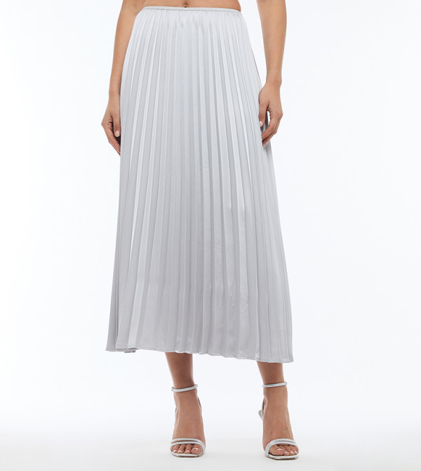 BCBG  Skirts - Silver Midi Skirts